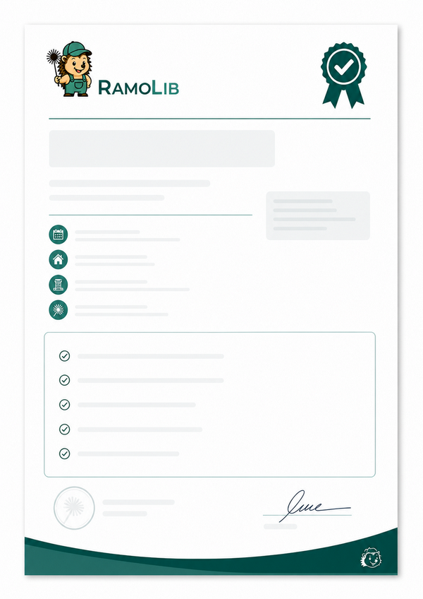 attestation de ramonage certificat